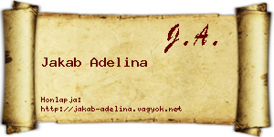 Jakab Adelina névjegykártya